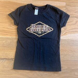 *Last Chance* Harley Davidson Black Logo Kids Tee Shirt